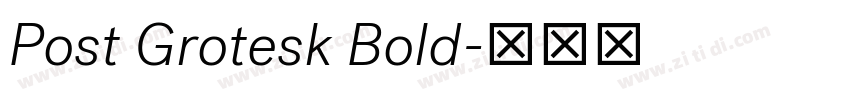 Post Grotesk Bold字体转换